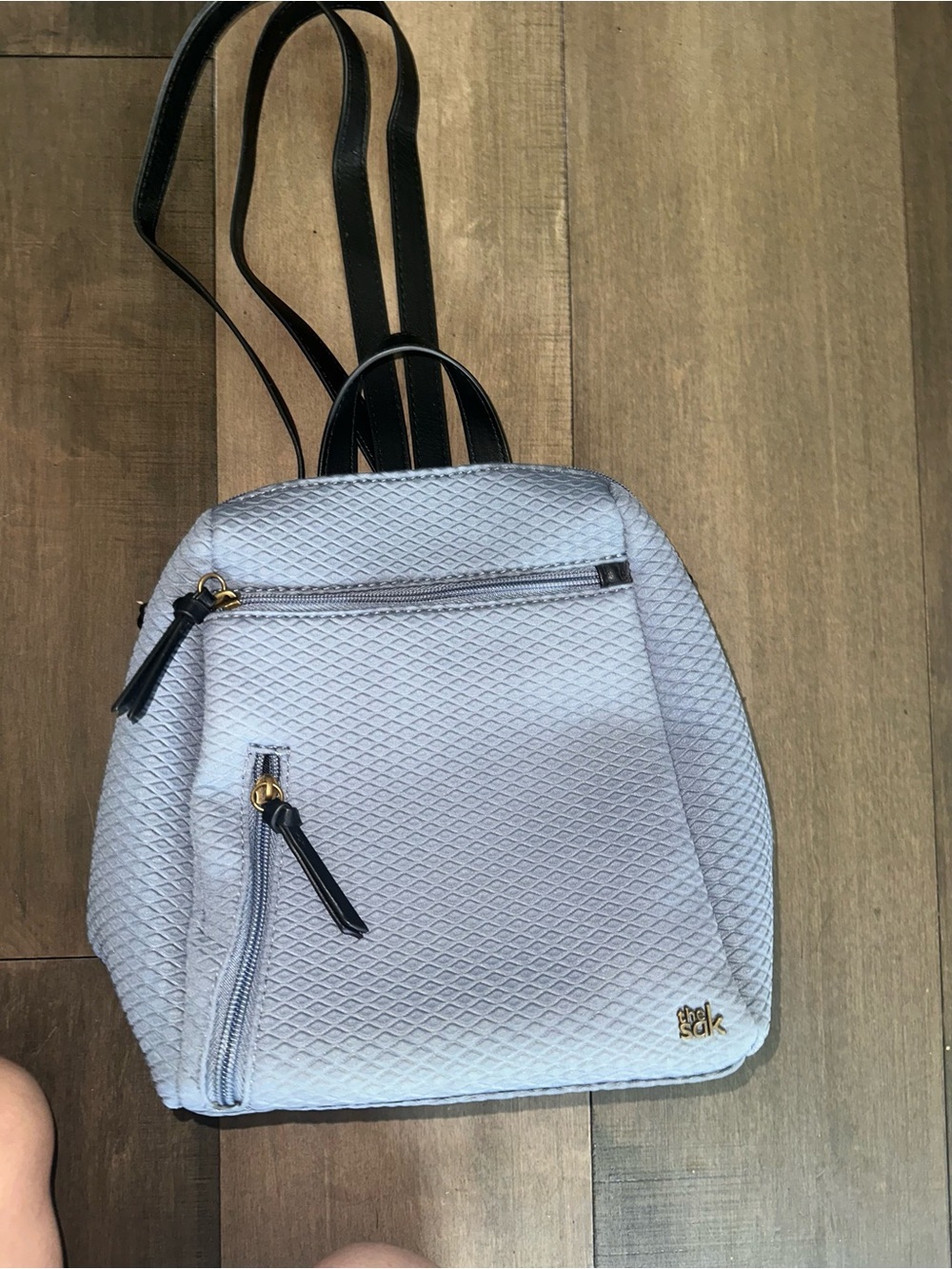 The Sak Quilted Light Blue Women’s Backpack- new, never used